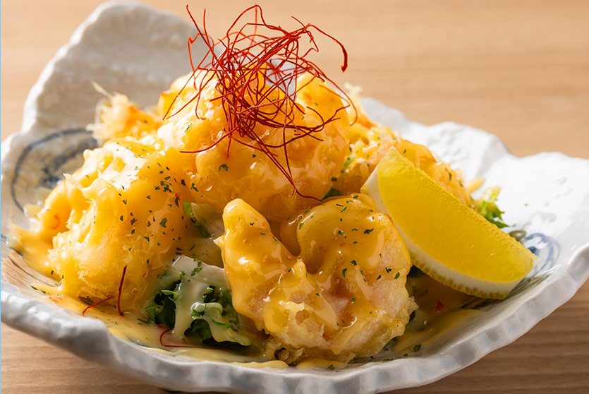 大きなエビマヨ